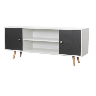 TOILINUX Meuble tv design Samy - 120 x 35 x 50 - Blanc