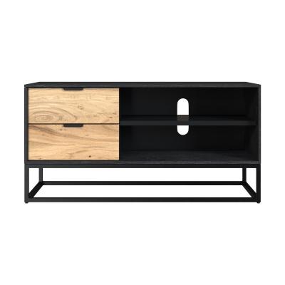 RENDEZ VOUS DECO Meuble TV Jakson en bois d'acacia et m&eacute;tal 90 cm