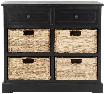 Meubles de rangement en bois de pin noir
