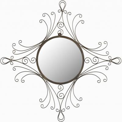 SAFAVIEH Miroir en fer/verre/bois or