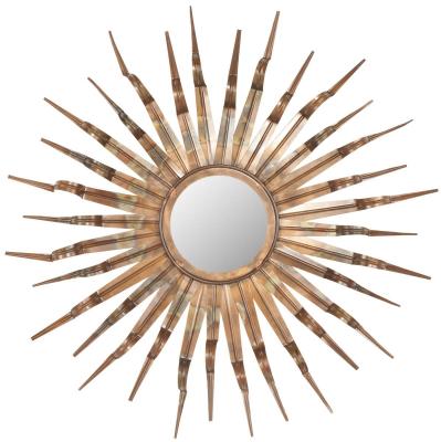 SAFAVIEH Miroir en fer/verre/bois or