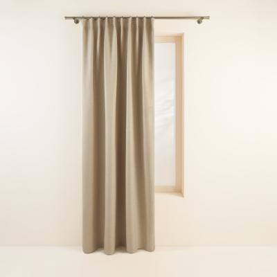 Occultant &Agrave; Galon Fronceur Lina Beige Clair 280 x 350 cm - Madura
