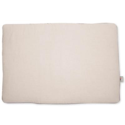 SEVIRA KIDS Oreiller Plat En Gaze De Coton Jeanne Beige