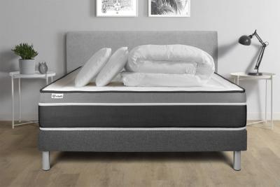 VITALIT Pack pr&ecirc;t &agrave; dormir 200x200 Ressorts M&eacute;moire de forme