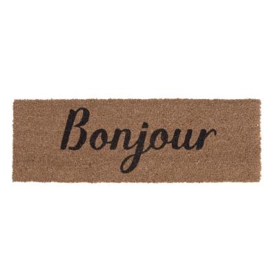 PRESENT TIME Paillasson rectangulaire en fibre de coco - 75x26 cm - Marron