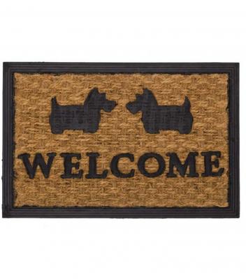  Essuie-pieds en PVC et fibres de coco DOGS PANAMA - 60 x 40 cm