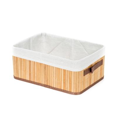 COMPACTOR Panier de rangement en bambou 32x25cm