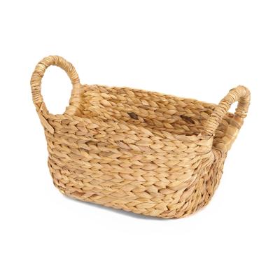COMPACTOR Panier de rangement en jacinthe d'eau tress&eacute;e 36x19cm