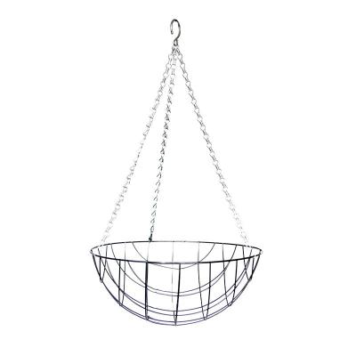 BRAND Esschert Design - Panier suspendu M&eacute;tal noir 35 cm. Noir. Marque : . R&eacute;f. : BPH128 - Noir