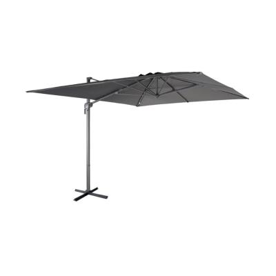 SWEEEK Parasol d&eacute;port&eacute; rectangulaire 3 x 4 m en aluminium gris