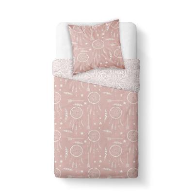 TODAY Parure Enfant Rose 140X200 Imprim&eacute; NAMASTE