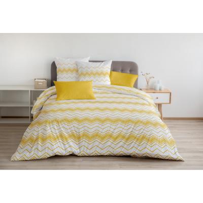 HOUSSE DE REVE LE WEST WIDE Parure de couette 100% coton - Jaune - 240x260 cm