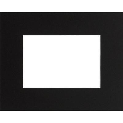 GENERIQUE Passe-partout en carton noir 13x18 cm ouverture 9x13 cm