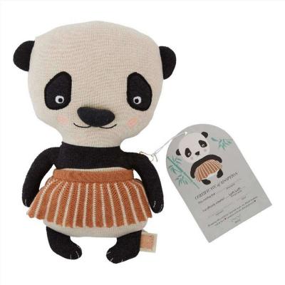 OYOY LIVING DESIGN Peluche Ourson Panda multicolore en coton et en polyester H28x18x8cm