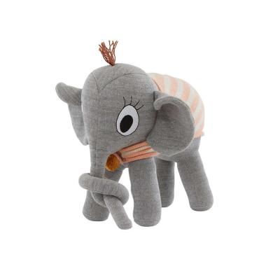 OYOY LIVING DESIGN Peluche Ramboline gris en coton et en polyester H36x35x16cm