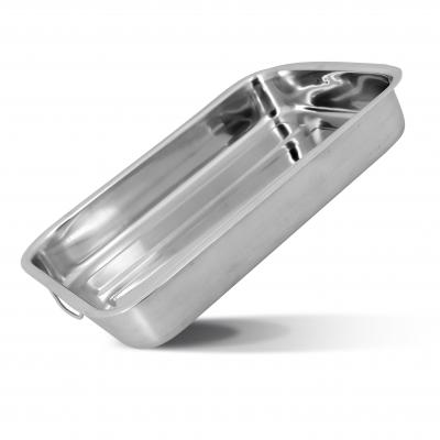 MENASTYL Plat &agrave; four rectangle harry 40x28 cm en inox avec poign&eacute;es 