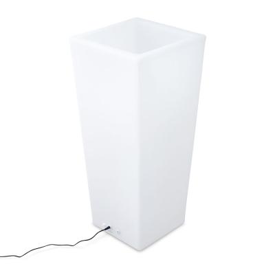 SWEEEK Pot de fleurs d&eacute;coratif lumineux LED 75cm 16 couleurs rechargeable