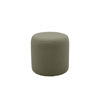 CAMIF Pouf bouclette 40 cm Ome 39 jours Vert Kaki