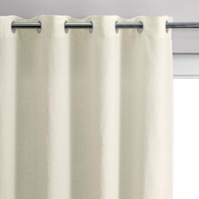 Rideau stonewashed Zeff en lin craie 140 x 280