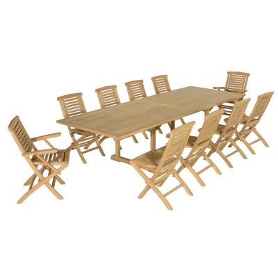TECK ATTITUDE Salon de jardin teck elda 10 places