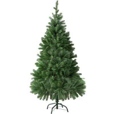 Sapin de No&euml;l artificiel en PVC 140 cm naturel vert avec 470 branches