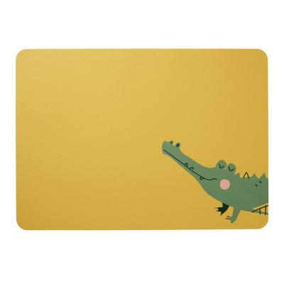 ASA  Selection Set de table enfant Croco crocodile jaune