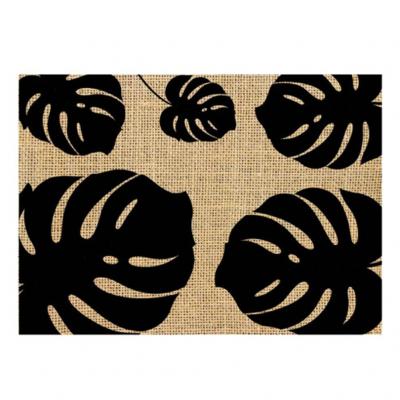 STC Set de table en toile de jute feuilles 30x42cm