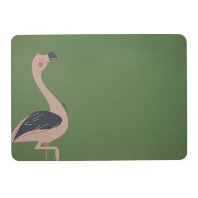 ASA SELECTION  Set de table enfant Fiona flamant rose vert