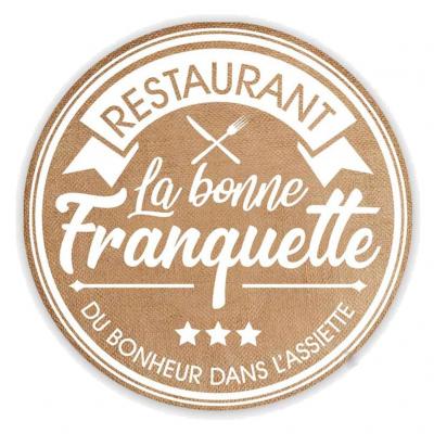  Set de table rond en toile de jute - BONNE FRANQUETTE