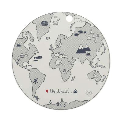 OYOY MINI OYOY - World Set de table, &Oslash; 39 cm, blanc cass&eacute;