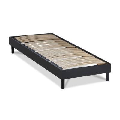 MAISON AUBERTIN Sommier &agrave; lattes en KIT- Bois - Couleur noire 90x200 CM