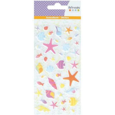 ARTEMIO Stickers 3D Puffies Sir&egrave;nes et coquillages - 