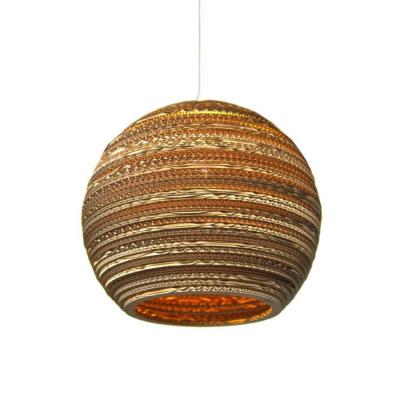 GRAYPANTS  Moon14 lumi&egrave;re pendentif brun carton &Oslash;36x31cm