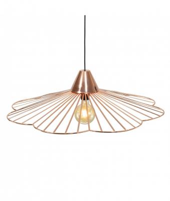 C CREATION Suspension Kananga - m&eacute;tal filaire coloris cuivre