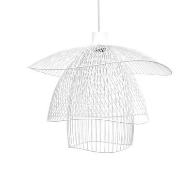 FORESTIER Suspension en m&eacute;tal blanche S Papillon - 