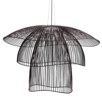 FORESTIER Suspension Papillon Large m&eacute;tal noir / &Oslash; 100 cm - 