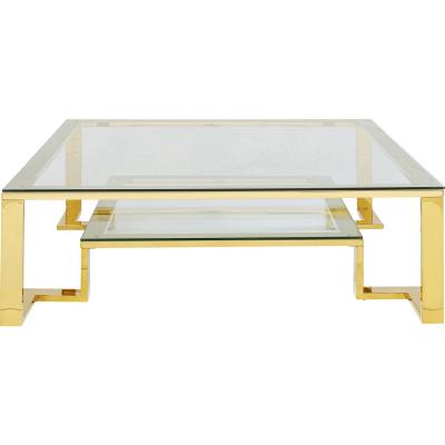 Kare Design Gold Rush Table Basse 120 x 120 cm