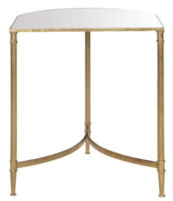 Safavieh EAF2532A Hudson Table d'Appoint M&eacute;tal Or/Miroir 50 x 45 x 50,8 cm
