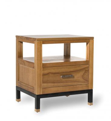 Table de chevet 1 tiroir metal bois