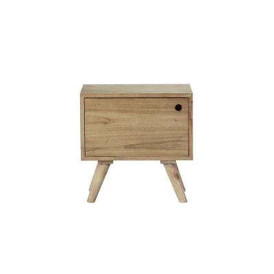 Table de chevet en bois de mindi 1 porte