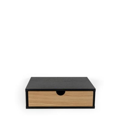 Chevet Mural Design en Bois ""Tafar"" 40cm Noir