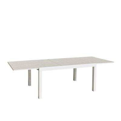 BERAH GETAH Table de jardin extensible en aluminium 6/10 places TULUM