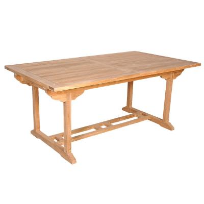 BERAH GETAH Table de jardin extensible rectangulaire en teck 8/10 places MIDLAND