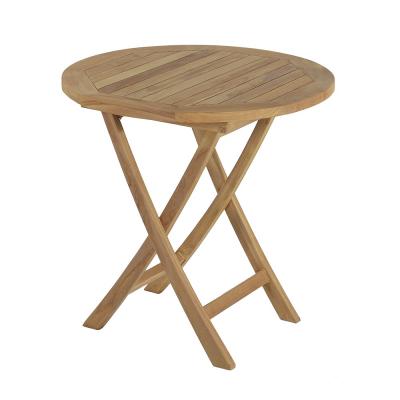 TECK ATTITUDE TECK'Attitude Table pliante ronde en teck Ecograde Opio &oslash; 75 cm