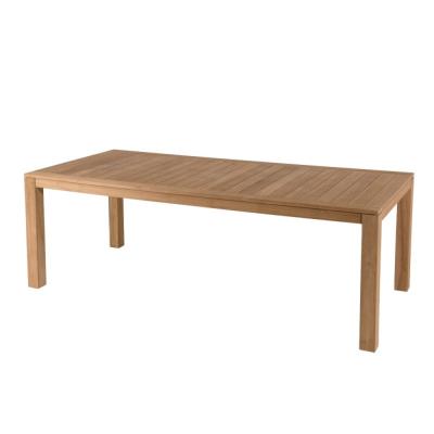 MACABANE Table de jardin 6/8 personnes - VIESTE 220 x 100 cm en bois Teck