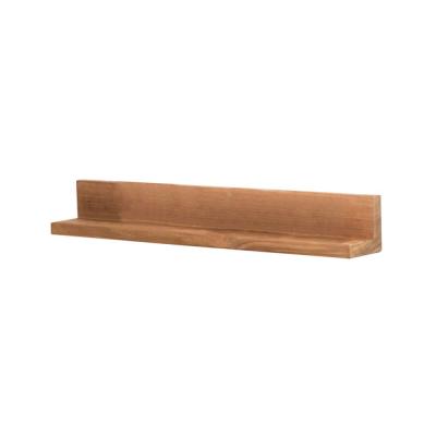 Tablette &eacute;tag&egrave;re Cam&eacute;lia salle de bain en teck massif 70cm - Marron