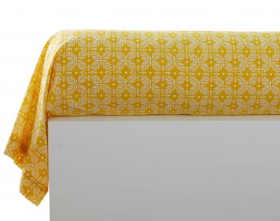 BECQUET Taie d'oreiller en coton LEMON BIRD jaune