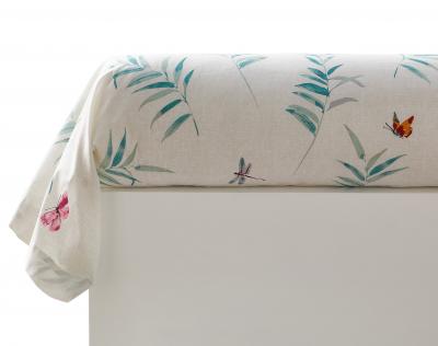 BECQUET Taie de traversin TEMPS LIBRE blanche en coton