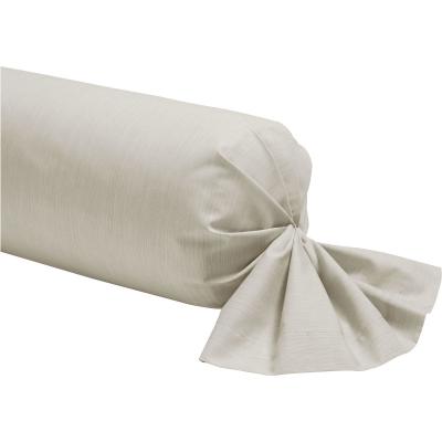 A DEMAIN Taie de traversin fines rayures en viscose de bambou, &Eacute;CORCE