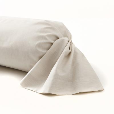 A DEMAIN Taie de traversin fines rayures en viscose de bambou, &Eacute;CORCE